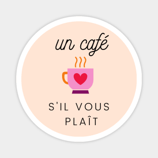 Café coffee lover French cafeteria shop Paris SVP Magnet